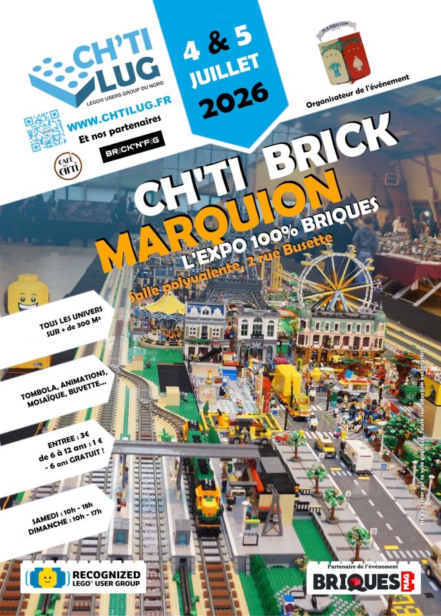 Exposition LEGO Expo LEGO Ch'ti Brick Marquion 2026 à Marquion (62860)