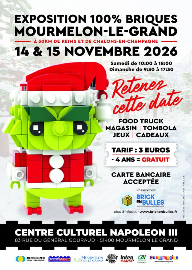Exposition LEGO Expo LEGO Mourmelon-Le-Grand 2026 à Mourmelon-Le-Grand (51400)
