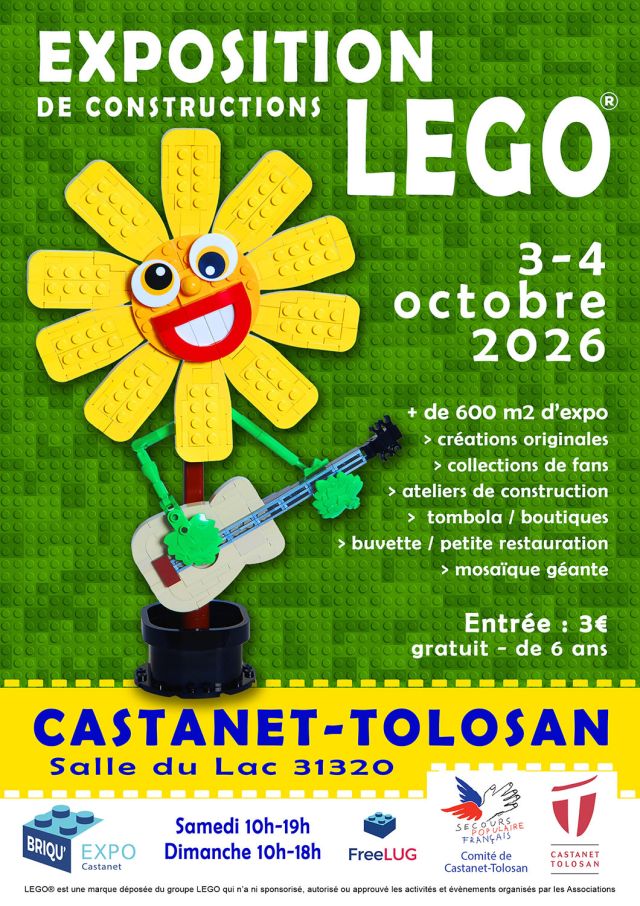 Exposition LEGO Expo LEGO Castanet-Tolosan 2026 à Castanet-Tolosan (31320)