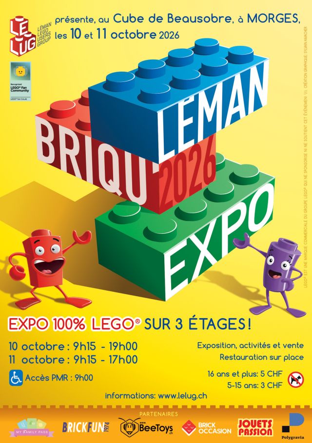 Exposition LEGO Expo LEGO Léman Briqu'Expo 2026 à Morgues (1110)
