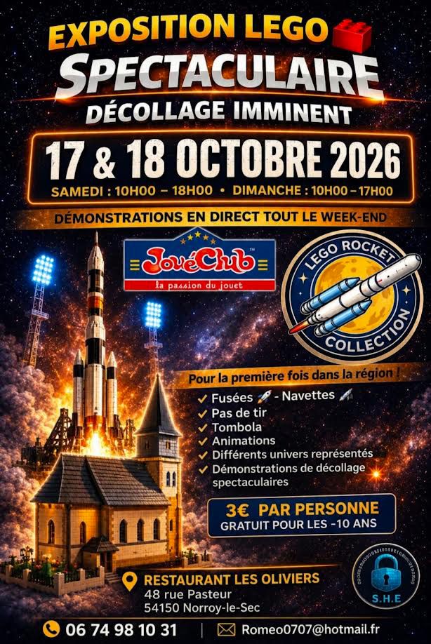 Exposition LEGO Expo LEGO Norroy-le-Sec 2026 à Norroy-le-Sec (54150)