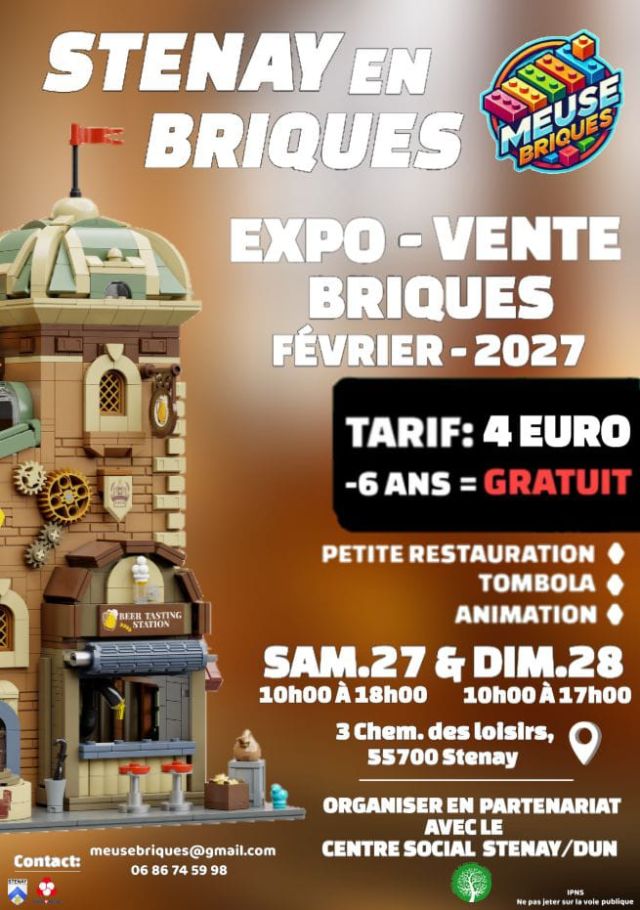 Exposition LEGO Expo LEGO Stenay en Briques 2027 à Stenay (55700)