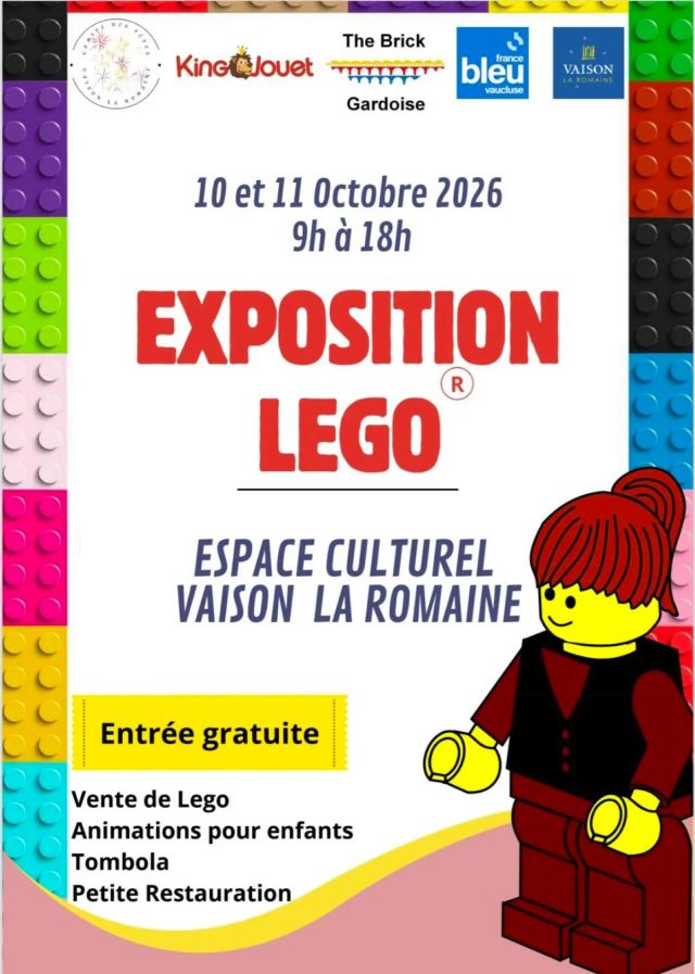 Exposition LEGO Expo LEGO Vaison La Romaine 2026 à Vaison La Romaine (84110)