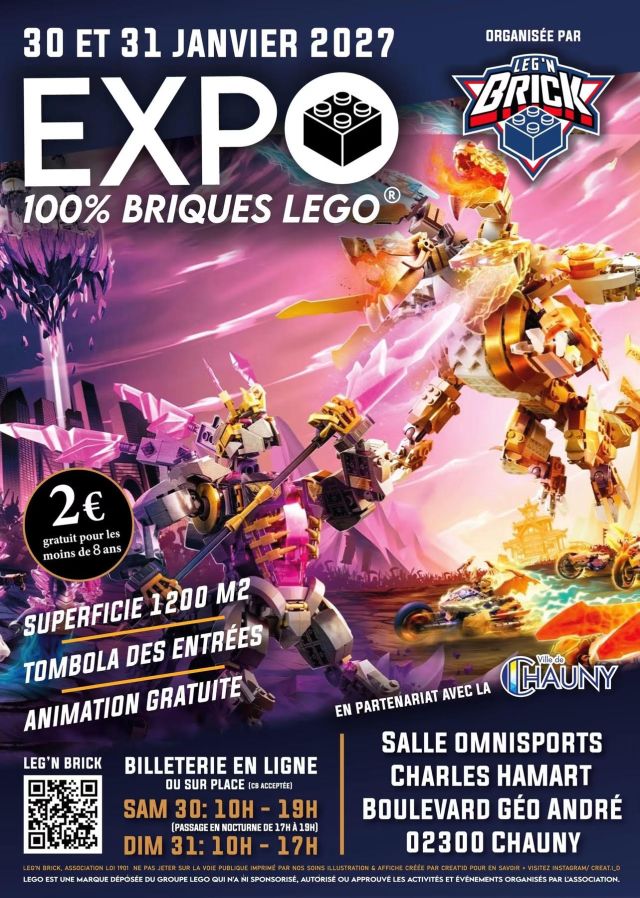 Exposition LEGO Expo LEGO Chauny 2027 à Chauny (02300)