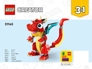 LEGO Creator 31145 pas cher, Le dragon rouge