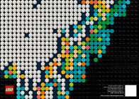 LEGO Art 31203 pas cher, La carte du monde