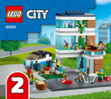 Lego city 60291 la maison familiale, jeu de construction maison écologique  avec des plaques de route et des figurines LEGO60291 - Conforama