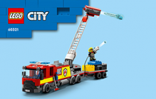 LEGO City 60321 pas cher, La brigade des pompiers