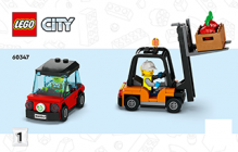 Lego 60347 City L'Épicerie, Jouet avec Magasin, Chariot Élévateur e