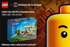 Code promo LEGO City 40578 La sandwicherie - Offert dès 70€ d'achat