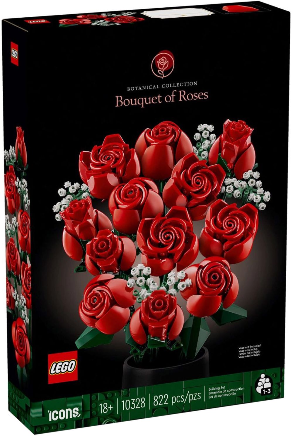 LEGO Icons 10328 pas cher, Le bouquet de roses