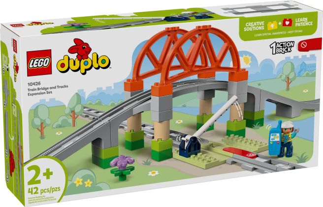 LEGO Duplo 10426 Set d'extension : Les rails et le pont du train