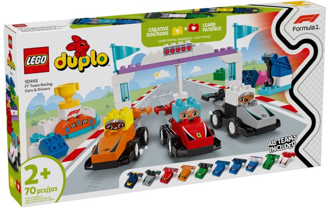 LEGO Duplo 10445 Voitures de course et pilotes d’une écurie de F1
