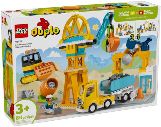LEGO Duplo 10476 Le chantier et les véhicules de construction 3-en-1
