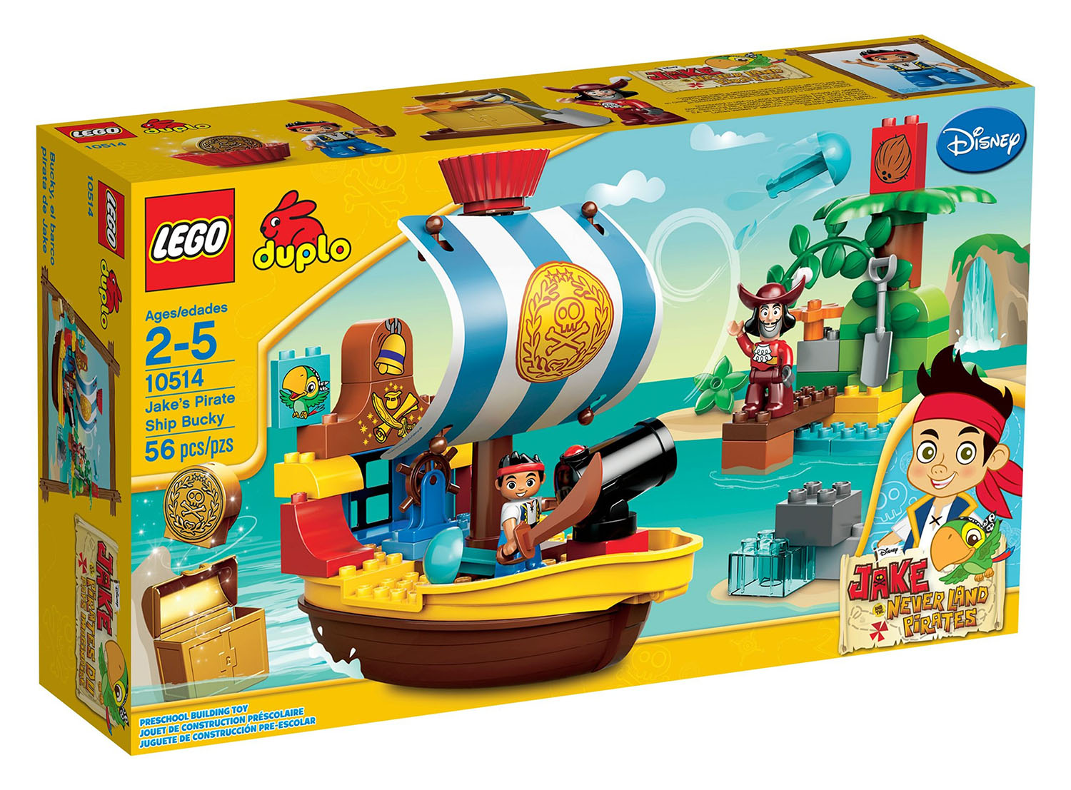 LEGO Duplo 10514 pas cher, Le vaisseau pirate de Jake