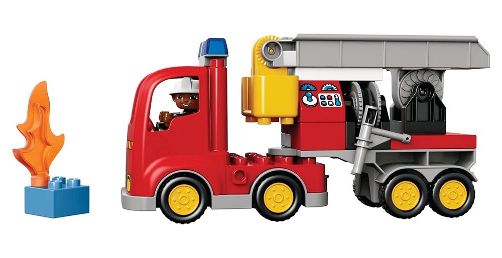 LEGO DUPLO 10592 Le Camion de pompier à échelle Figurine Soldat du Feu - TBE