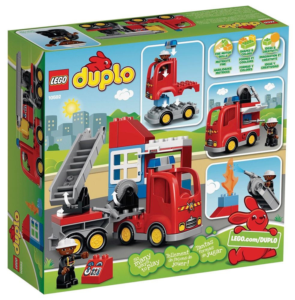 LEGO Duplo 10592 pas cher, Le camion de pompiers