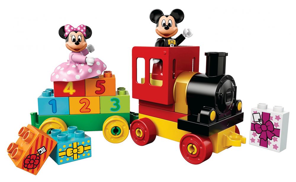 Lego Duplo : Train d'anniversaire de Disney Mickey et Minnie