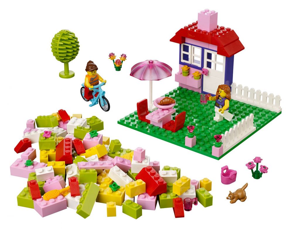 LEGO Juniors 10660 pas cher La valise de construction fille