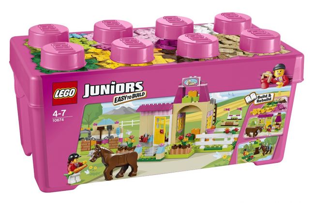 LEGO Juniors 10674 Grande boîte du centre équestre