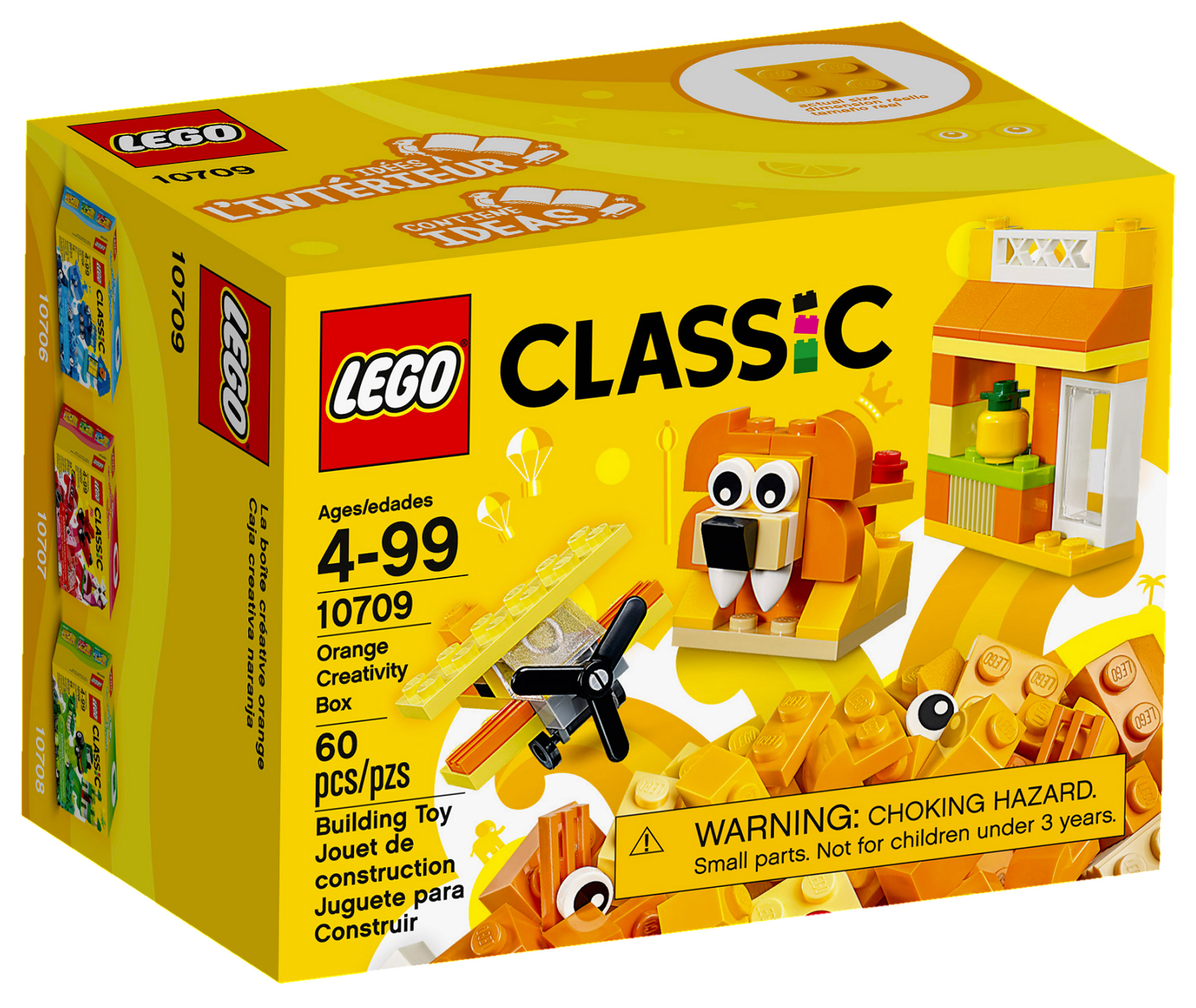Конструктор в коробке. LEGO Classic 10709. Лего набор 10709. Оранжевый лего Классик. Наборы LEGO Classic.
