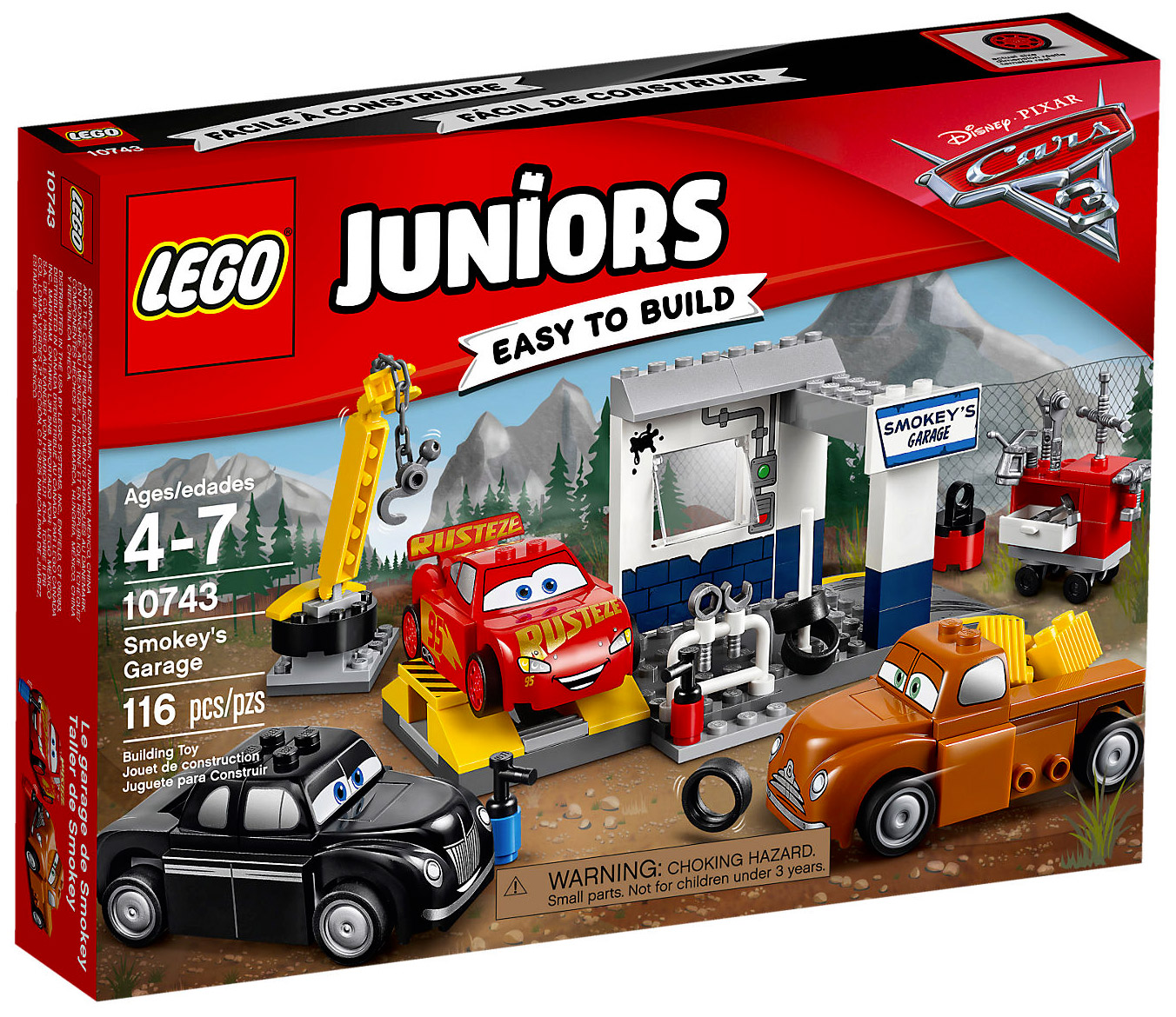 LEGO Juniors 10743 pas cher, Le garage de Smokey