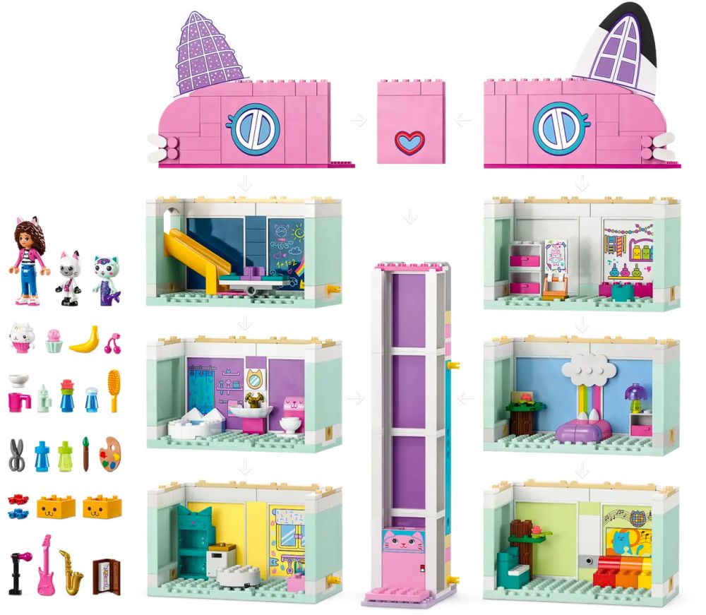 LEGO Gabby's Dollhouse 10788 pas cher, La maison magique de Gabby