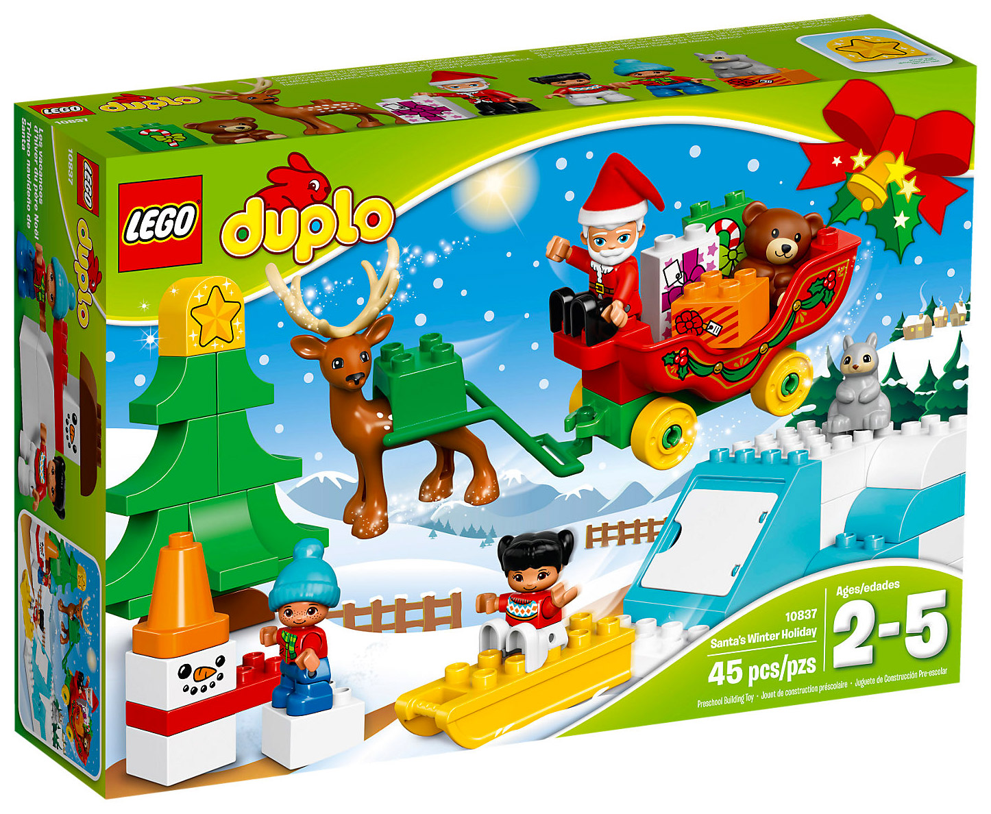 LEGO Duplo 10837 pas cher, Les vacances d'hiver du Père Noël