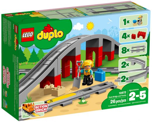 LEGO Duplo 10872 Les rails et le pont du train