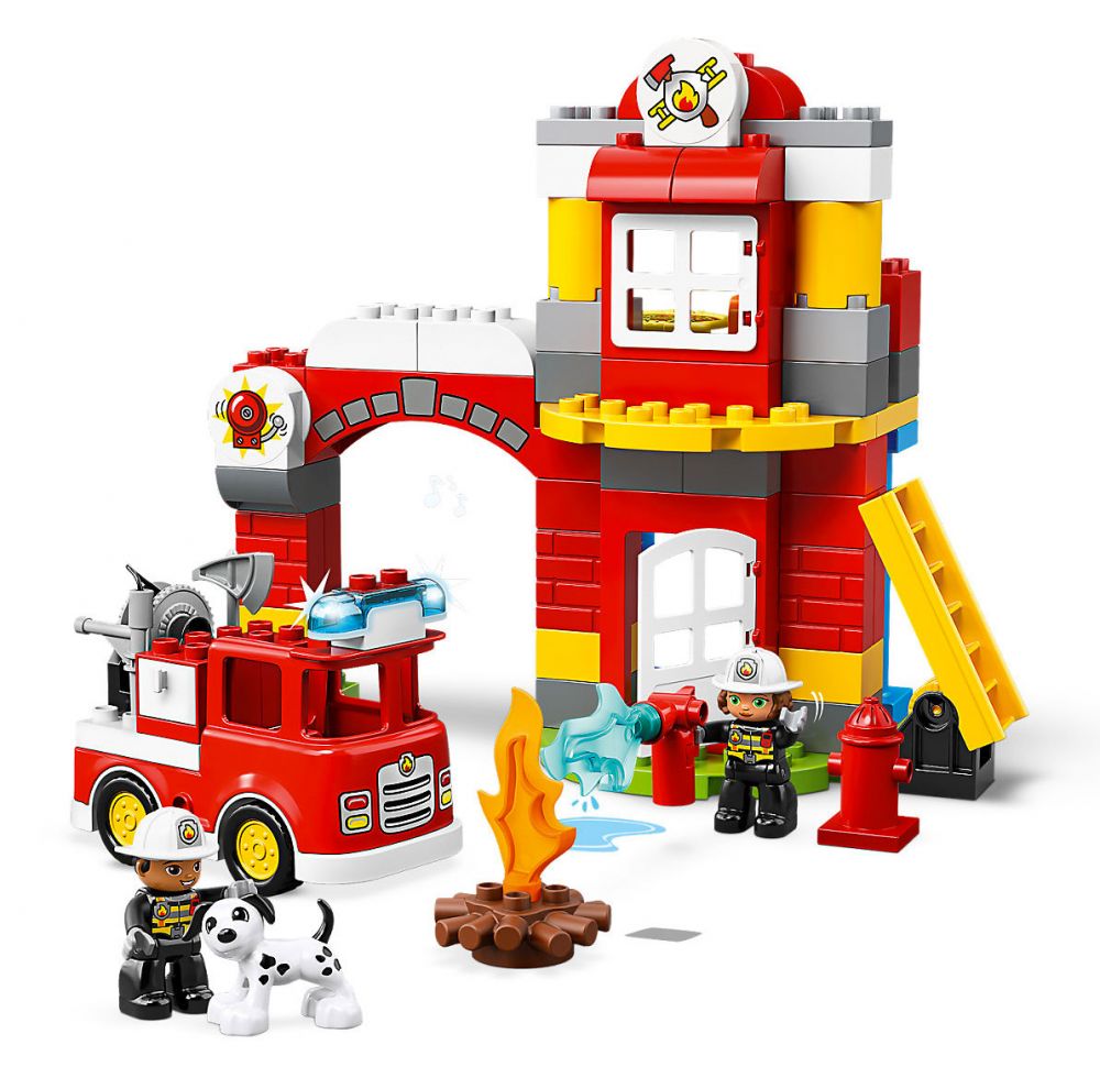 LEGO Duplo 10903 pas cher, La caserne de pompiers