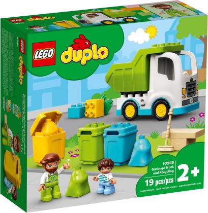 LEGO Duplo 10945 Le camion poubelle et le tri sélectif