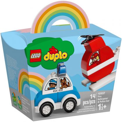 LEGO Duplo 10957 L'hélicoptère des pompiers et la voiture de police