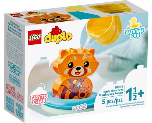 LEGO Duplo 10964 Jouet de bain : le panda rouge flottant