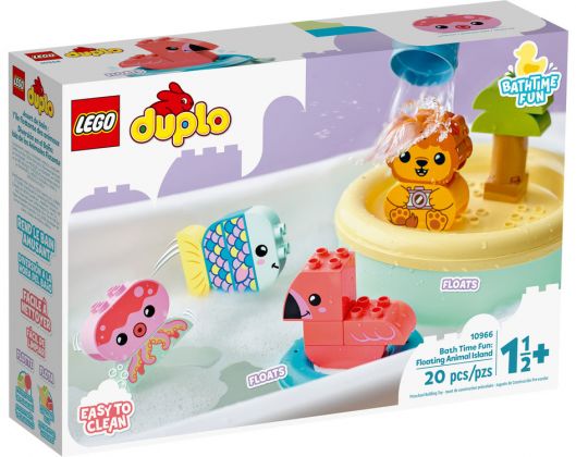 LEGO Duplo 10966 Jouet de bain : l’île flottante des animaux