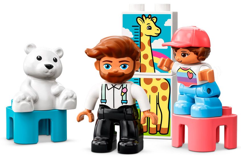 LEGO 10968 DUPLO La Visite Médicale, Jeu de Construction Grandes Briques,  Jouet Éducatif d'Apprentissage Pour Bébés Des 2 Ans - ADMI