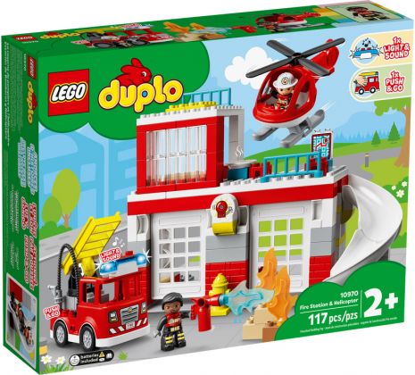 LEGO Duplo 10970 La caserne et l’hélicoptère des pompiers