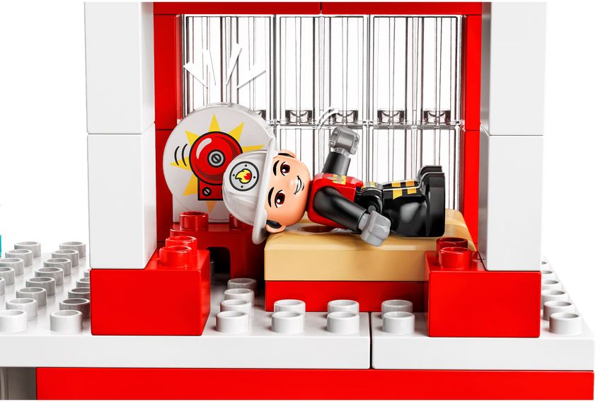 Lego 10970 duplo la caserne et lhelicoptere des pompiers, avec