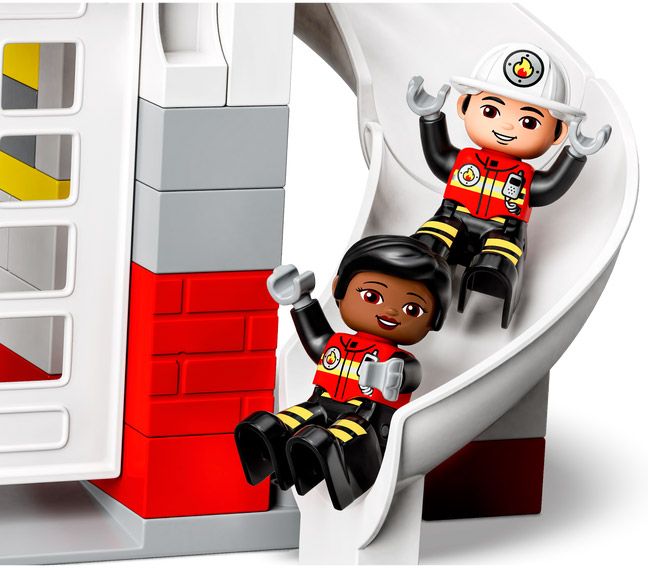 La caserne et l'hélicoptère des pompiers LEGO DUPLO 10970 - La Grande Récré