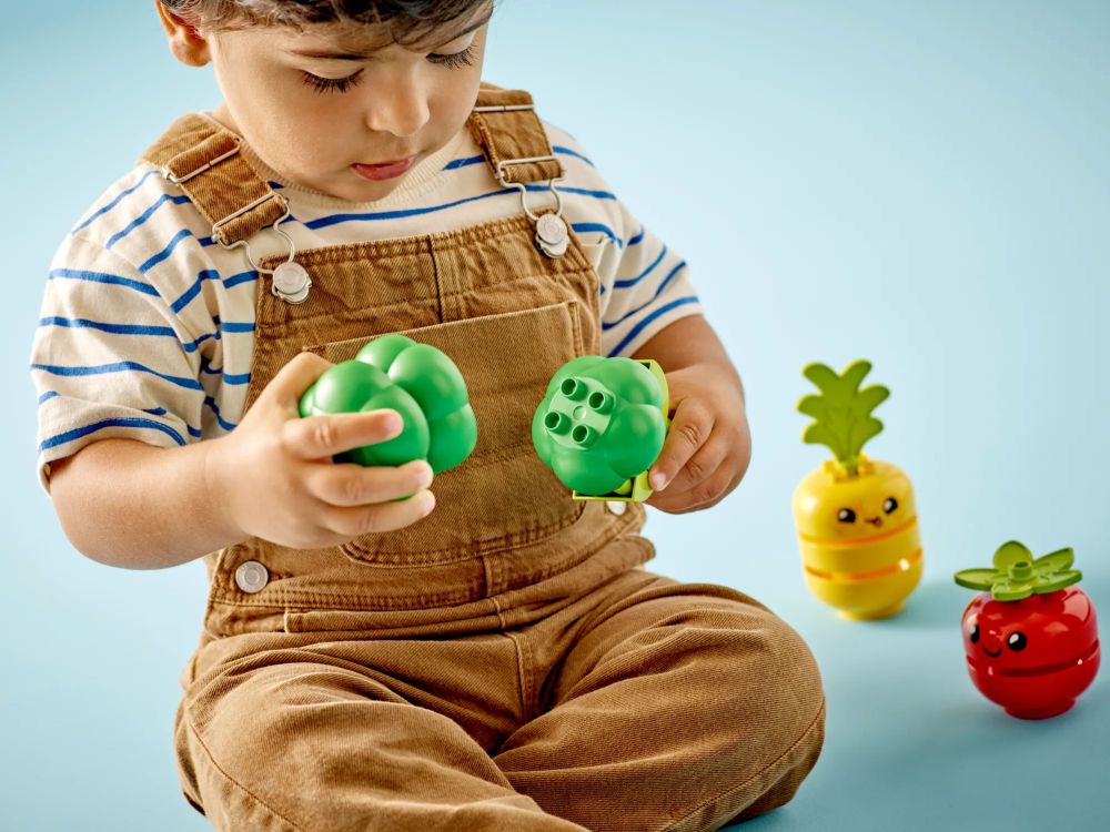 LEGO DUPLO 10982 - Le tracteur des fruits et légumes, Jouet à Empiler et à  Trier par Couleur pour les Bébés et Enfants Âgés de 1,5 à 3 Ans, Jeu  Éducatif pas cher 