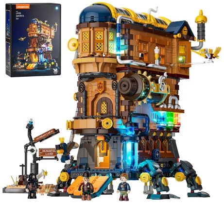 Lumibricks Steampunk World 11010 Le Château ambulant de l'alchimiste