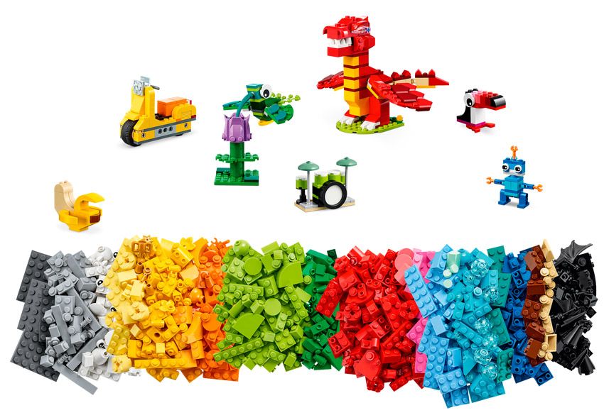 LEGO® Classic 11020 Construire Ensemble, Boîte de Briques pour Créer un  Château, Train, etc - Cdiscount Jeux - Jouets