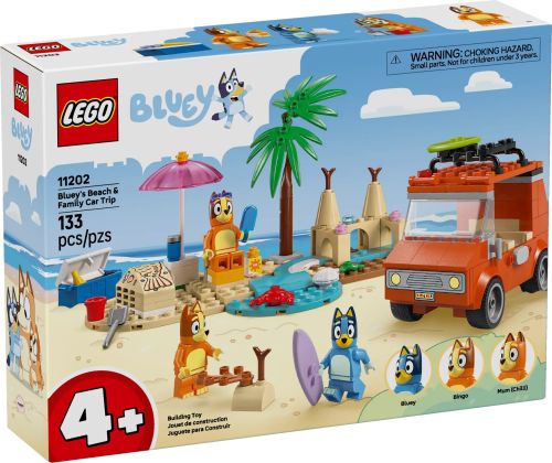 LEGO Bluey 11202 Les vacances et le voyage en voiture de Bluey