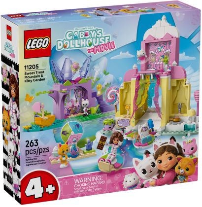 LEGO Gabby's Dollhouse 11205 La montagne de friandises et le jardin de Fée Minette