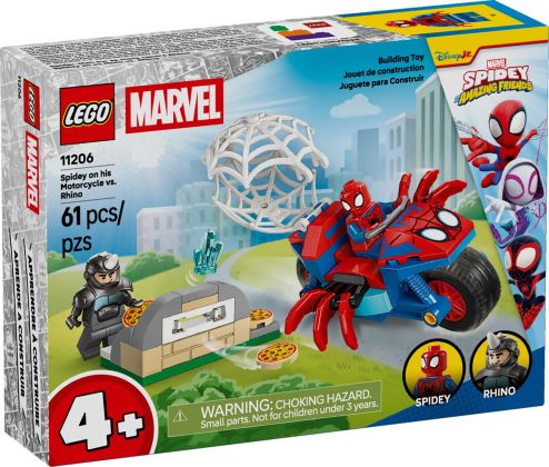 LEGO Marvel 11206 Spidey sur sa moto contre Rhino