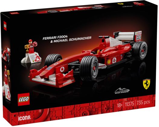 LEGO Icons 11375 Ferrari F2004 et Michael Schumacher