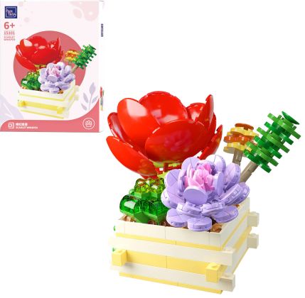 Pantasy Botanical World 15101 Succulent Garden Scarlet Whisper