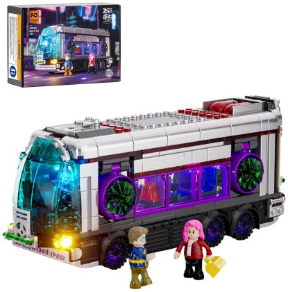 Lumibricks Cyberpunk Neoncity 17003 Bus du futur