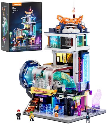 Lumibricks Cyberpunk Neoncity 17006 Gare flottante