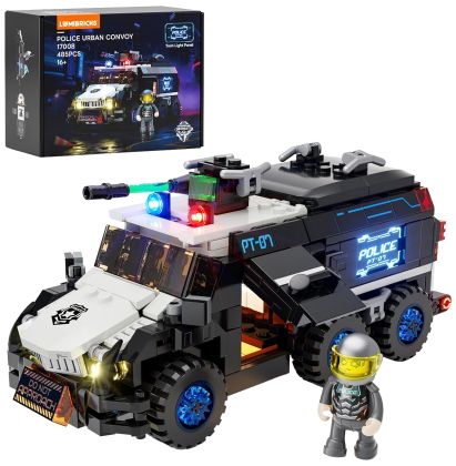 Lumibricks Cyberpunk Neoncity 17008 Convoi de la police
