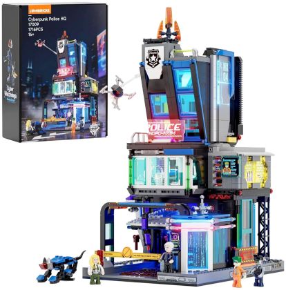 Lumibricks Cyberpunk Neoncity 17009 Quartier Général de la Police Cyberpunk